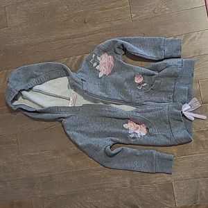 10/$15- girl gray hoodie 4t